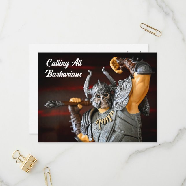 Cartão Postal De Convite Medieval (Frente/Verso In Situ)