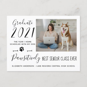 Cartão Postal De Convite Melhor Classe de Mais velho Engraçado da Graduação