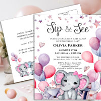 Menina Elefante Rosa Balões Rosa SENTEM E VEJAM