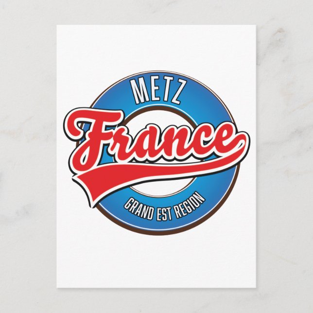 Cartão Postal De Convite Metz Grand Est região França (Frente)