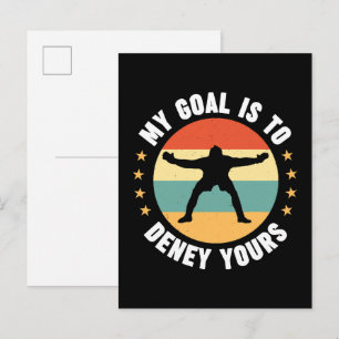 Cartão Postal De Convite Meu Gol É Negar O Seu Futebol