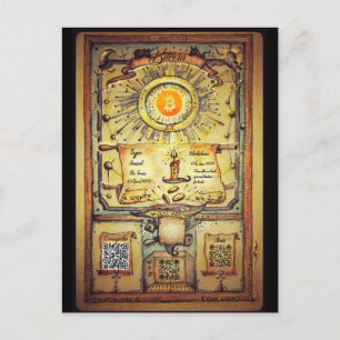 Cartão Postal De Convite Meu HODL de Bitmoeda Pessoal