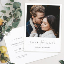 Minimalista Moderno Foto Salve a Data Casamento