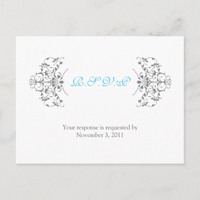 Cartão Postal De Convite Moldura Ornamental Antiga (Frente)