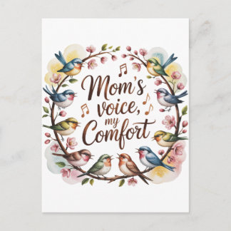 Cartão Postal De Convite Mom’s Voice, My Comfort