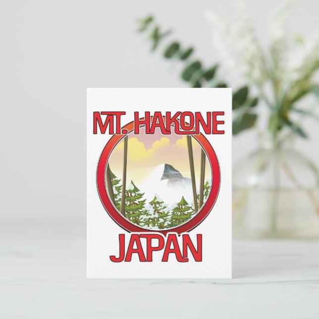 Cartão Postal De Convite Monte Hakone Japão (Em pé/Frente)