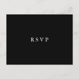 Cartão Postal De Convite Moonlight Bloom | Floral Wedding ESCOLHA DE REFEIÇ