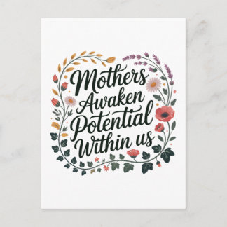 Cartão Postal De Convite Mothers Awaken Potential Within Us