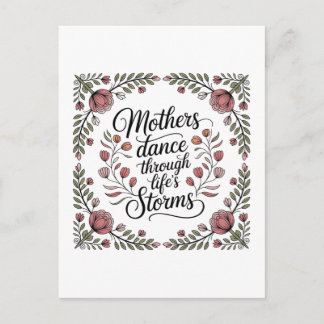 Cartão Postal De Convite Mothers Dance Through Life's Storms