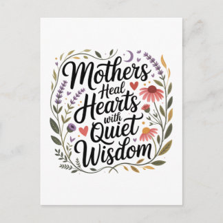 Cartão Postal De Convite Mothers Heal Hearts With Quiet Wisdom