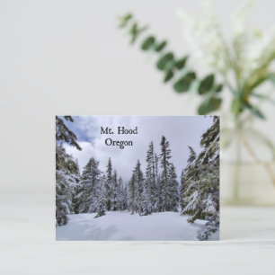 Cartão Postal De Convite Mt. Hood, Oregon, inverno