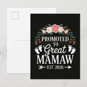 Cartão Postal De Convite Mulheres Promovidas a Grande Mamãe