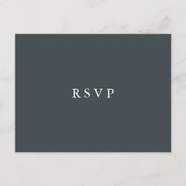 Cartão Postal De Convite Mystical Winter | Escolha de Refeição para RSVP no