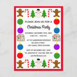 Cartão-postal de convite nº 1 do quadro de Natal