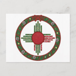 Cartão Postal De Convite Natal no Novo México 