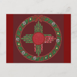 Cartão Postal De Convite New Mexico Christmas 