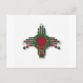 Cartão Postal De Convite New Mexico Merry Christmas 