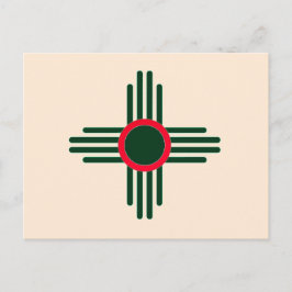 Cartão Postal De Convite New Mexico Zia Sun Christams 