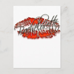 Cartão Postal De Convite Noiva Solteira e sua Turma