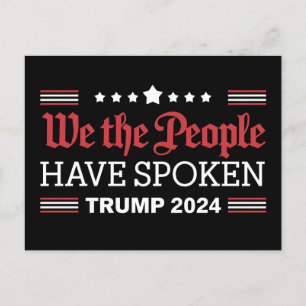 Cartão Postal De Convite Nós, O Povo, Falamos Trump 2024