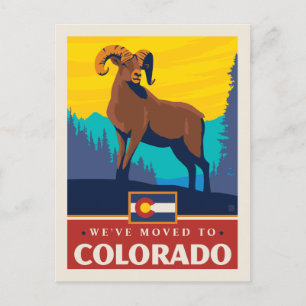 Cartão Postal De Convite Nós transportamo-nos a Colorado