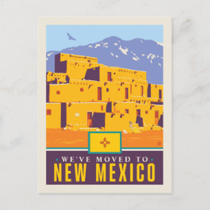 Cartão Postal De Convite Nós transportamo-nos a New mexico