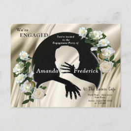 Cartão Postal De Convite O amor é tudo o que existe Engajamento
