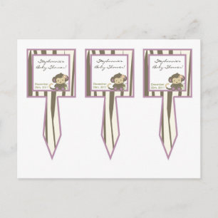 Cartão Postal De Convite O bolo de 3 copos escolhe o animal do jardim