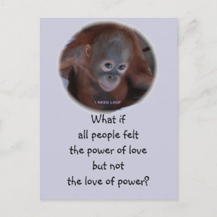 Cartão Postal De Convite O poder do amor