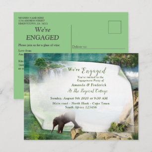 Cartão Postal De Convite Oceanos e Rios Mundiais, Lagos e Atividades Esport