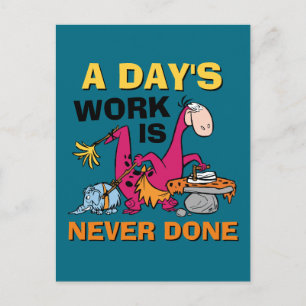 Cartão Postal De Convite Os Flintstones  Centro De Limpeza Dino