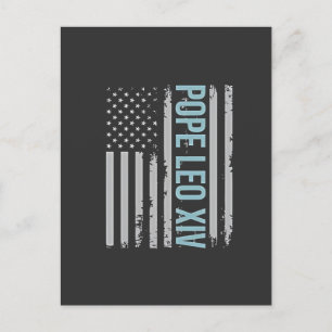 Cartão Postal De Convite Papa americano Igreja Católica Fé Cristã