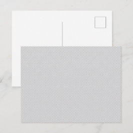 Cartão Postal De Convite Papel de Presente Cinza com Padrão de Natal Modern