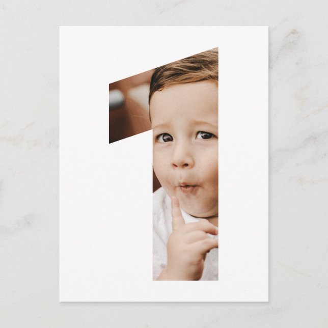 Cartão-postal de convite para 1 rua Mínimo Moderno (Frente)