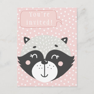 Cartão-postal de convite para Aniversários de cria