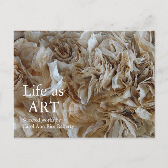 Cartão-postal de convite para apresentação de arte (Frente)