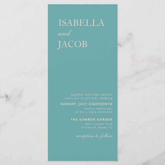 Cartão-postal de Convite para Boho Verde Sage (Frente)