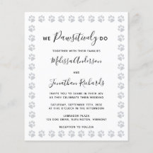 Cartão-postal de Convite para Casamento de Orçamen