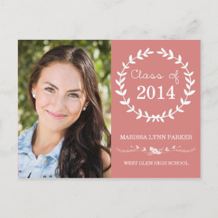 Cartão-postal de convite para Festas de formatura 
