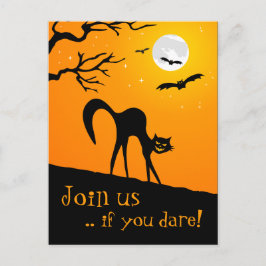 Cartão postal de convite para festas de Halloween