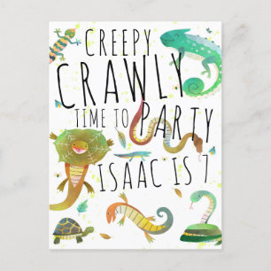 Cartão-postal de convite para o aniversário do rép