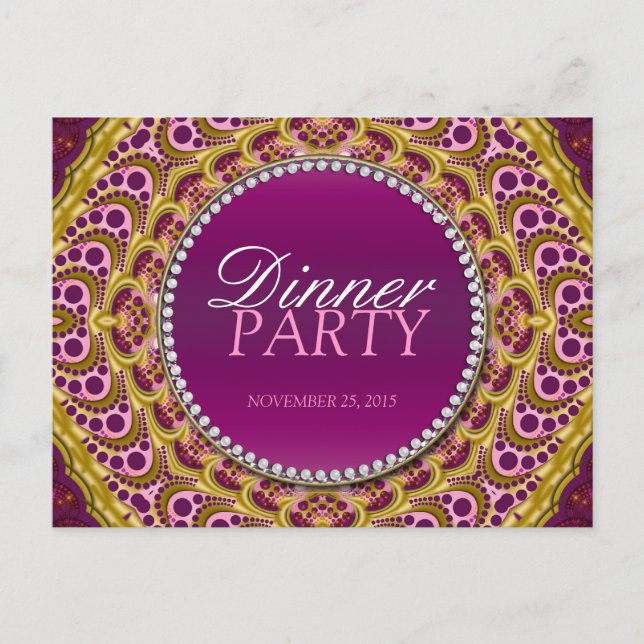 Cartão-postal de convite para o Partido do Janto O (Frente)