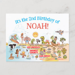 Cartão Postal De Convite Parabéns do SoCal Personalizado