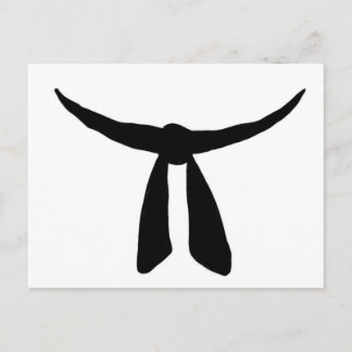 Cartão Postal De Convite Partido Black Belt