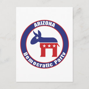Cartão Postal De Convite Partido Democrático arizona