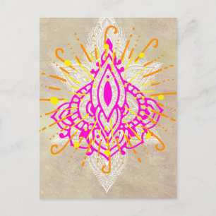 Cartão Postal De Convite Partido Diwali