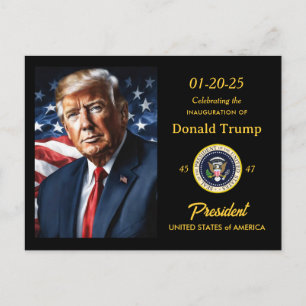 Cartão Postal De Convite Partido do Registro de Inauguração do Presidente D