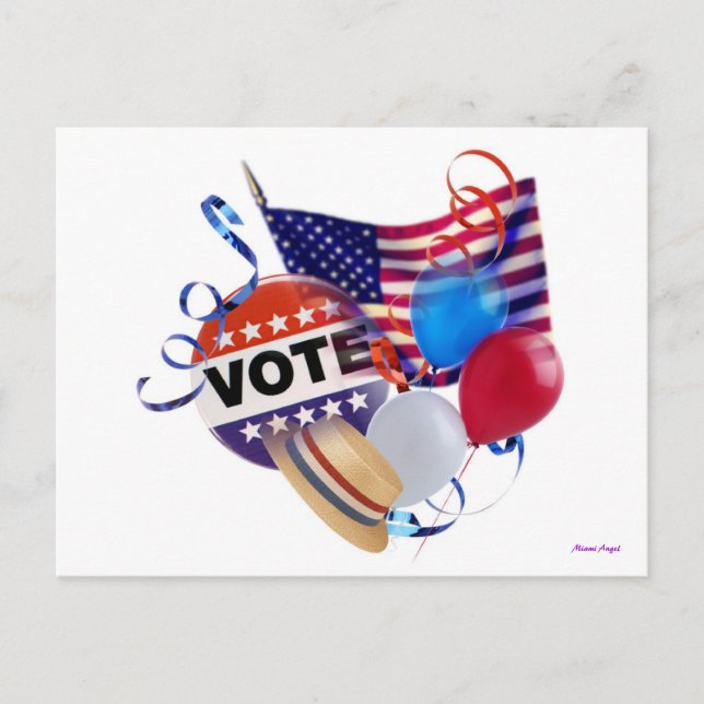 Cartão Postal De Convite Partido do voto (Frente)