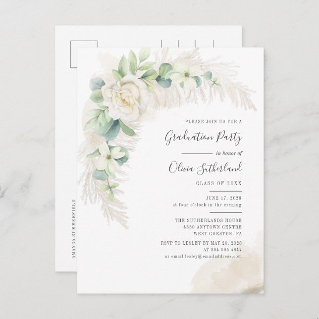 Cartão Postal De Convite Partido Formando Eucalyptus 2025 (Frente/Verso)