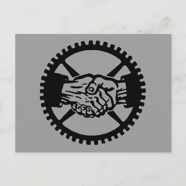 Cartão Postal De Convite Partido Trabalhista Americano (Frente)